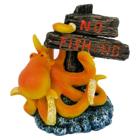 Octopus No Fishing Sign