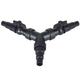 PondXpert Large Y-Piece with Flow Regulators (25/32/38mm)