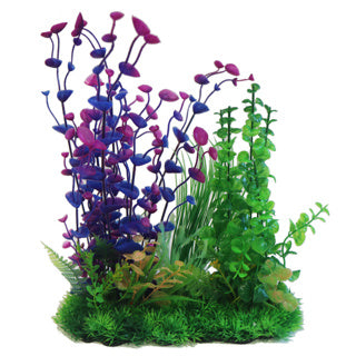 Betta Choice 13" Purple & Green Plastic Plant