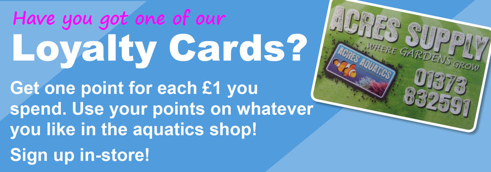 Acres Aquatics Loyalty Cards